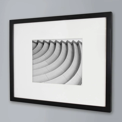 14" X 18" Matted to 8" X 10" Thin Gallery Frame White - Threshold