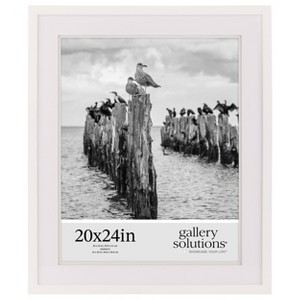 Gallery Solutions 20"x24" Matted Photo Frame White