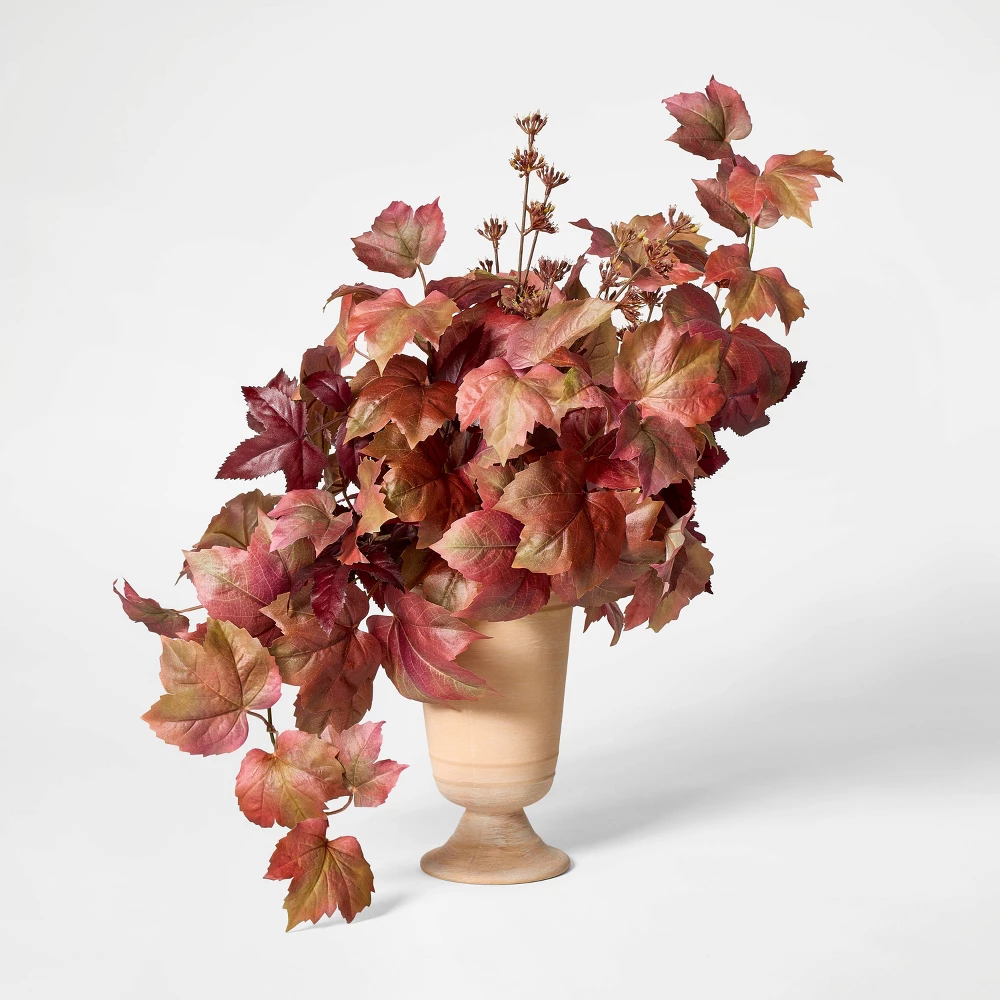 18" Fall Artificial Leaf Arrangement - Threshold