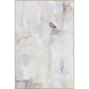 58" X 38" Tonal Abstract Framed Canvas - Threshold
