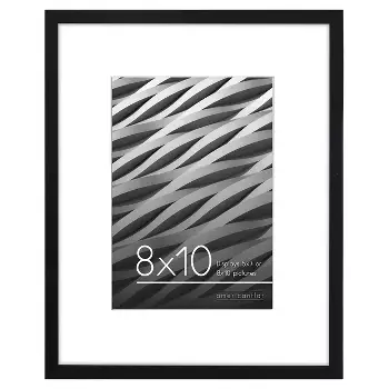 8" X 10" Thin Single Picture Frame Black - Threshold