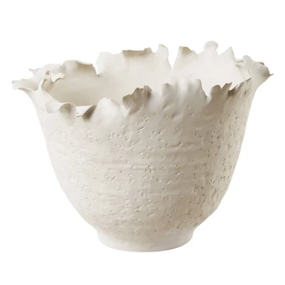 Modern Textured Ceramic Bowl White - Threshold