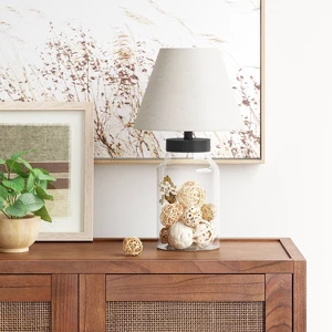 Casual Fillable Small Lamp Base Clear - Threshold