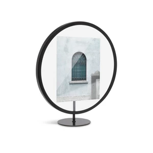 Umbra 5"x7" Infinity Picture Frame Black: Modern Round Shape