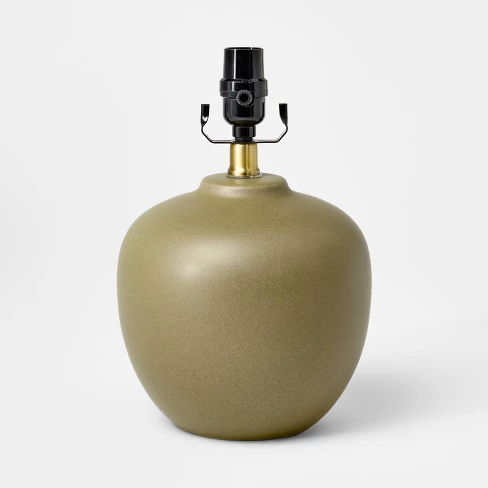 Ceramic Lamp Base Green - Threshold