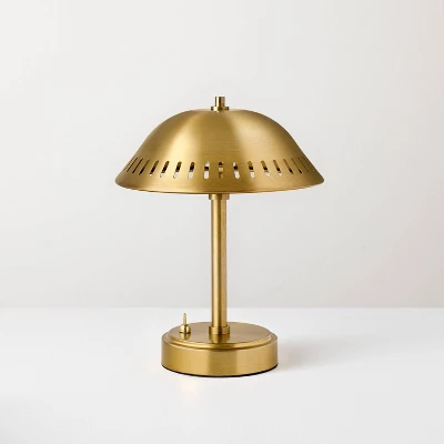 Armoire Cottage Collection Brass Portable Cordless Table Lamp