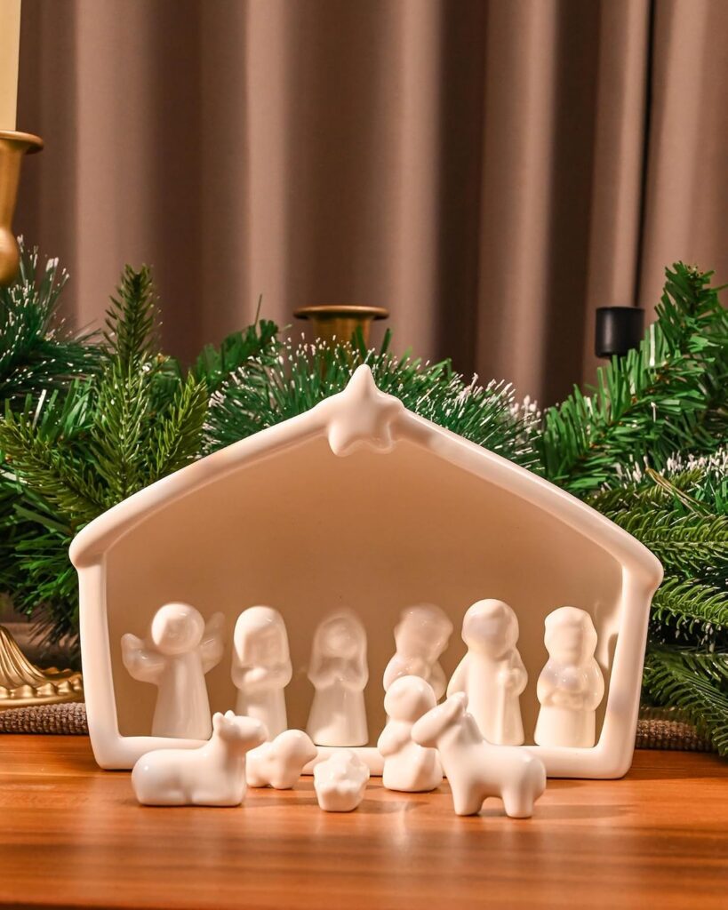Ceramic Nativity Set Christmas - Threshold