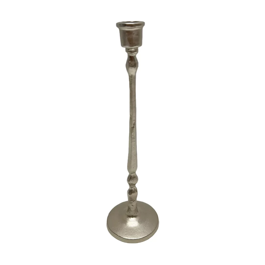 Silver Metal Single Candle Holder - Threshold