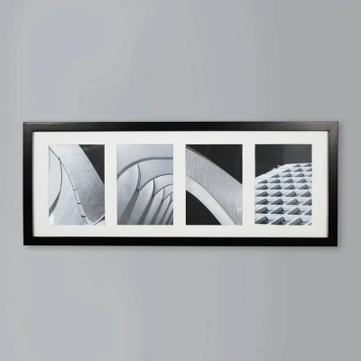 5" X 7" Thin Collage 4 Photos Frame Black - Threshold