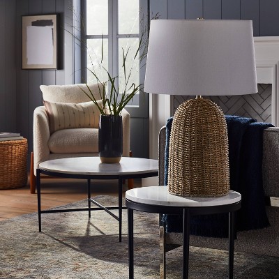 Large Seagrass Table Lamp (Includes LED Light Bulb) Natural - Threshold