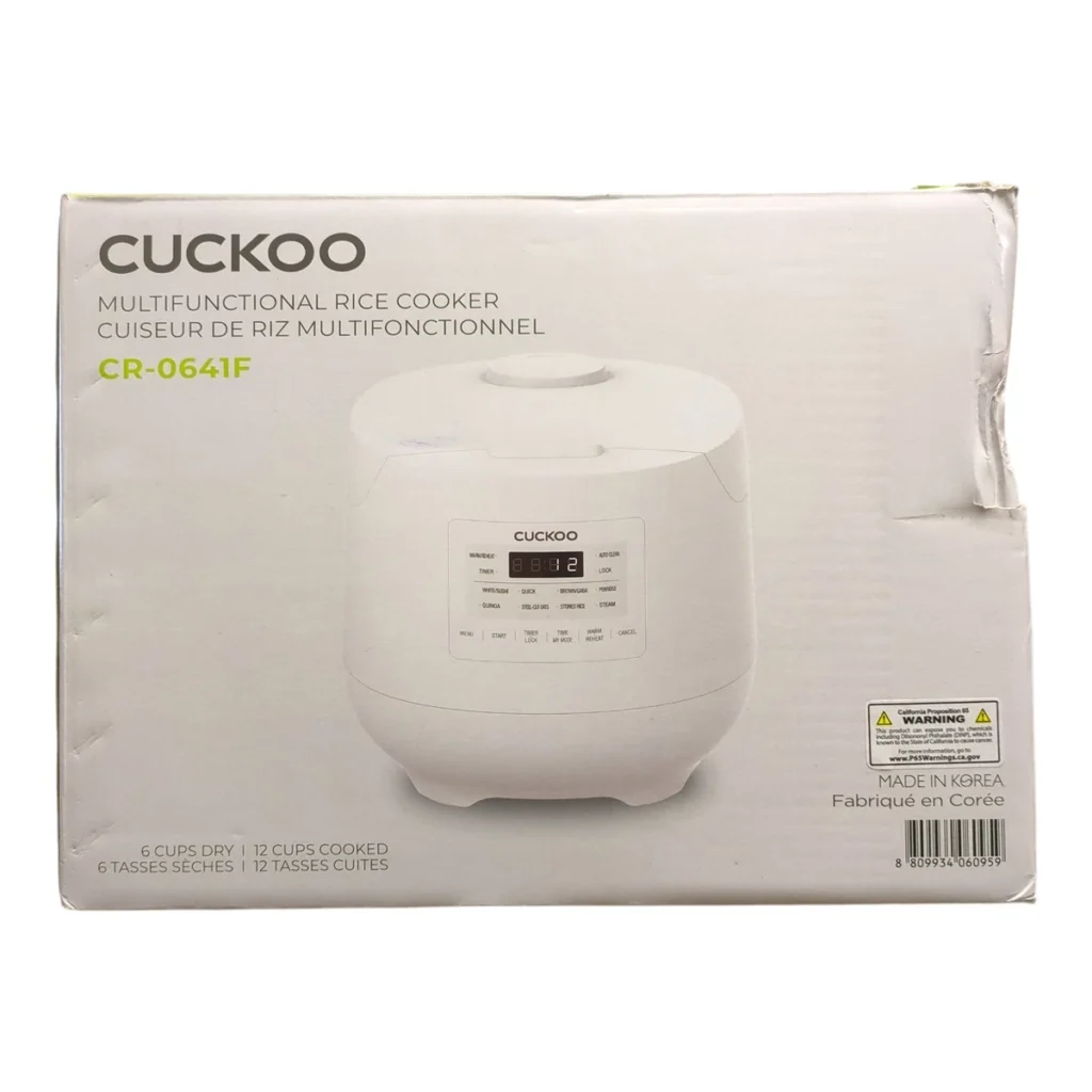 Cuckoo 6-Cup Multifunctional Rice Cooker