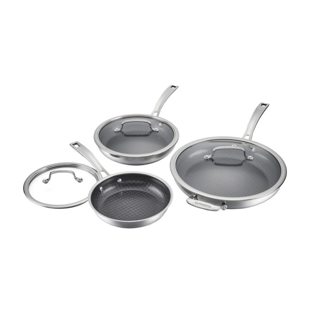 Cuisinart 5-Piece Stainless Steel Skillet Set