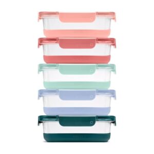 Ello Duraglass Stackable Food Storage