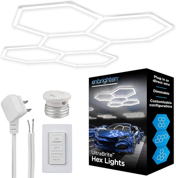 Enbrighten Hexagon Ceiling Light