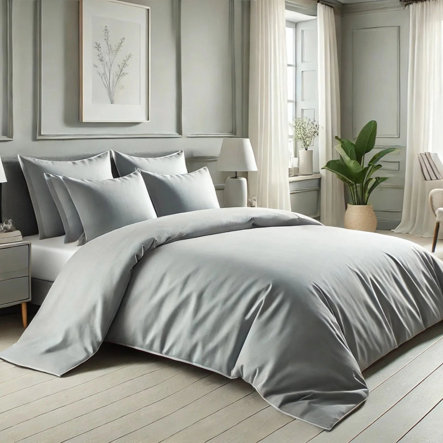 FC Botanical Jade Duvet Cover Set, view 4