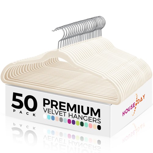 Flocked Hangers (50-Pack)