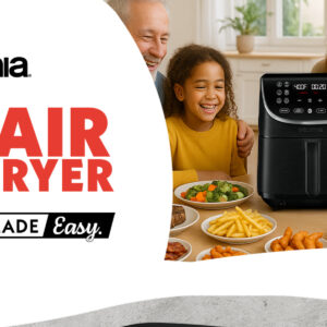 Gourmia 6-Quart Stainless Steel Air Fryer