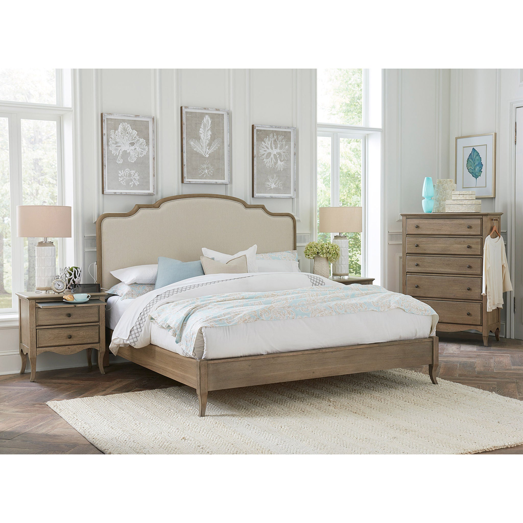 Homestead Single Rose Embroidered Bedspread, view 4