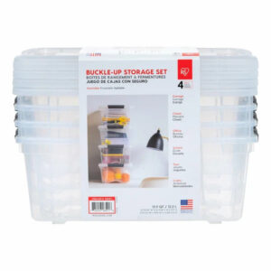 IRIS 12.9-Quart Buckle-Up Storage Box – Blue