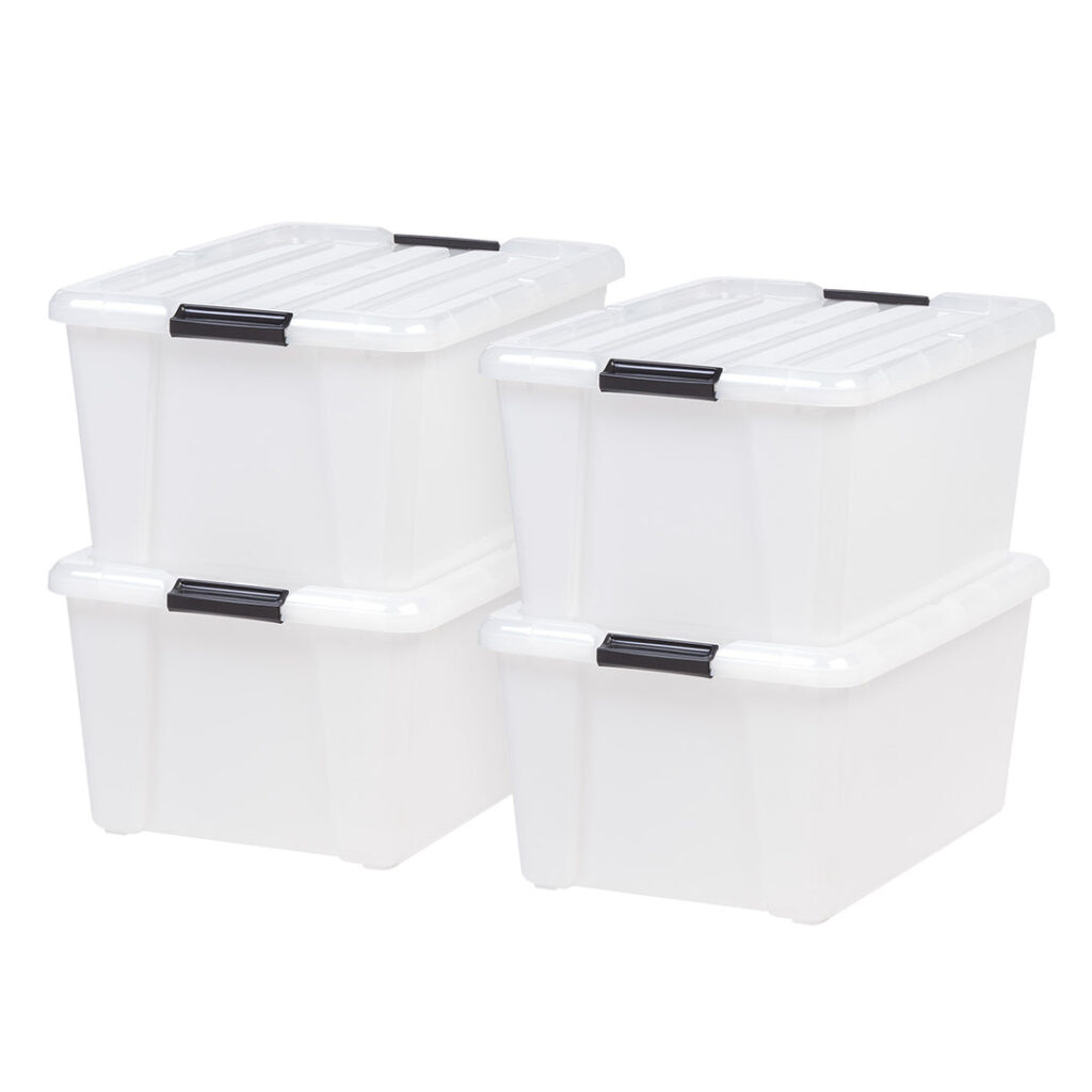 IRIS 45-Quart Buckle-Up Storage Box (6-Pack)