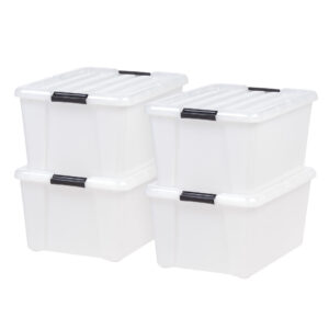 IRIS 45-Quart Buckle-Up Storage Box (6-Pack)
