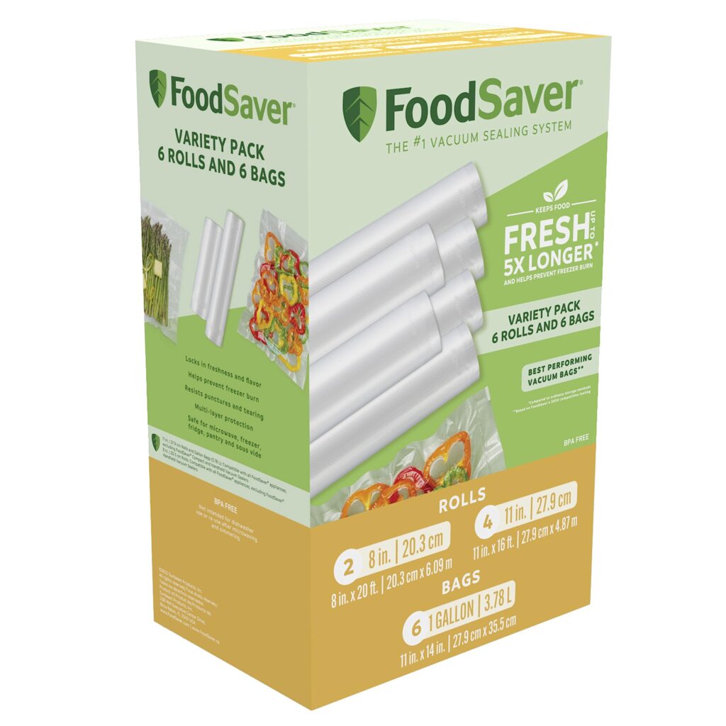 Kirkland Signature Vacuum Sealer Bags Variety Combo