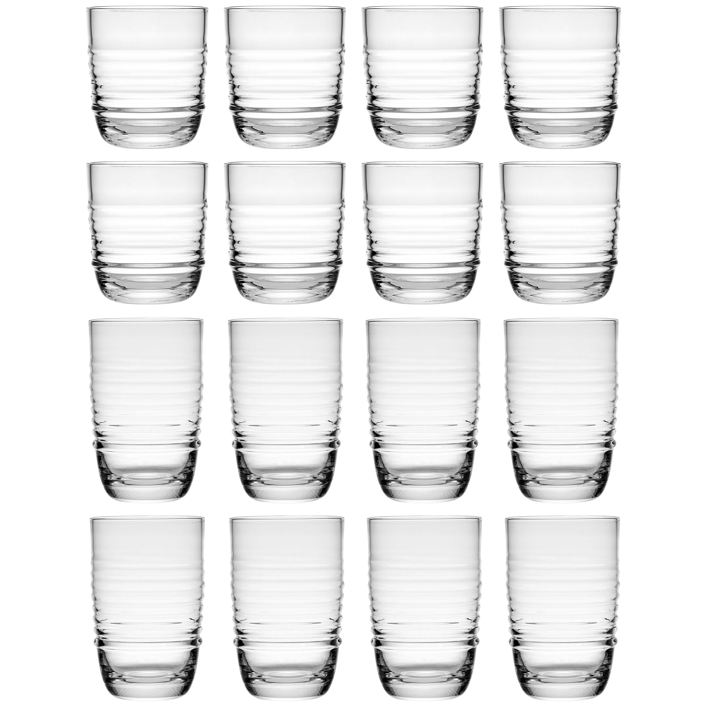 Libbey Preston Flare 16-Piece Glassware Set, view 2