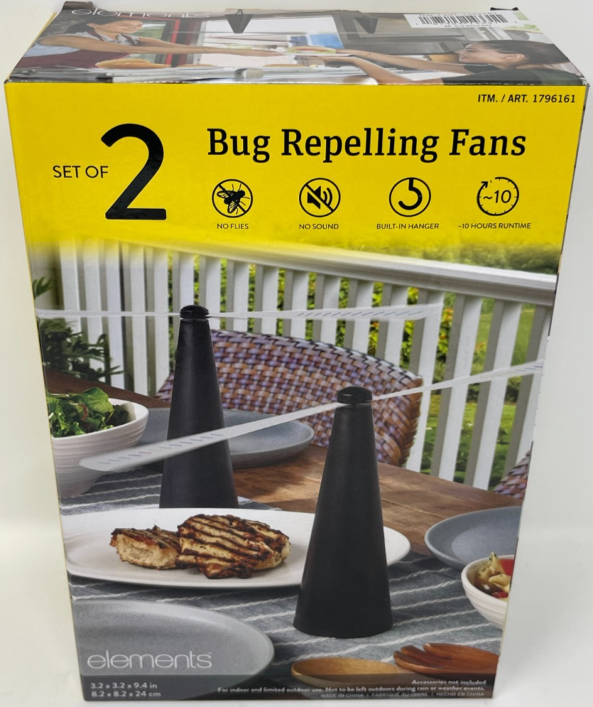 Lifetime Rechargeable Bug-Repelling Fans (Set of 2)