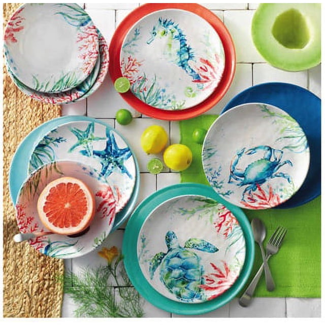 Pandex 12-Piece Melamine Dinnerware Set