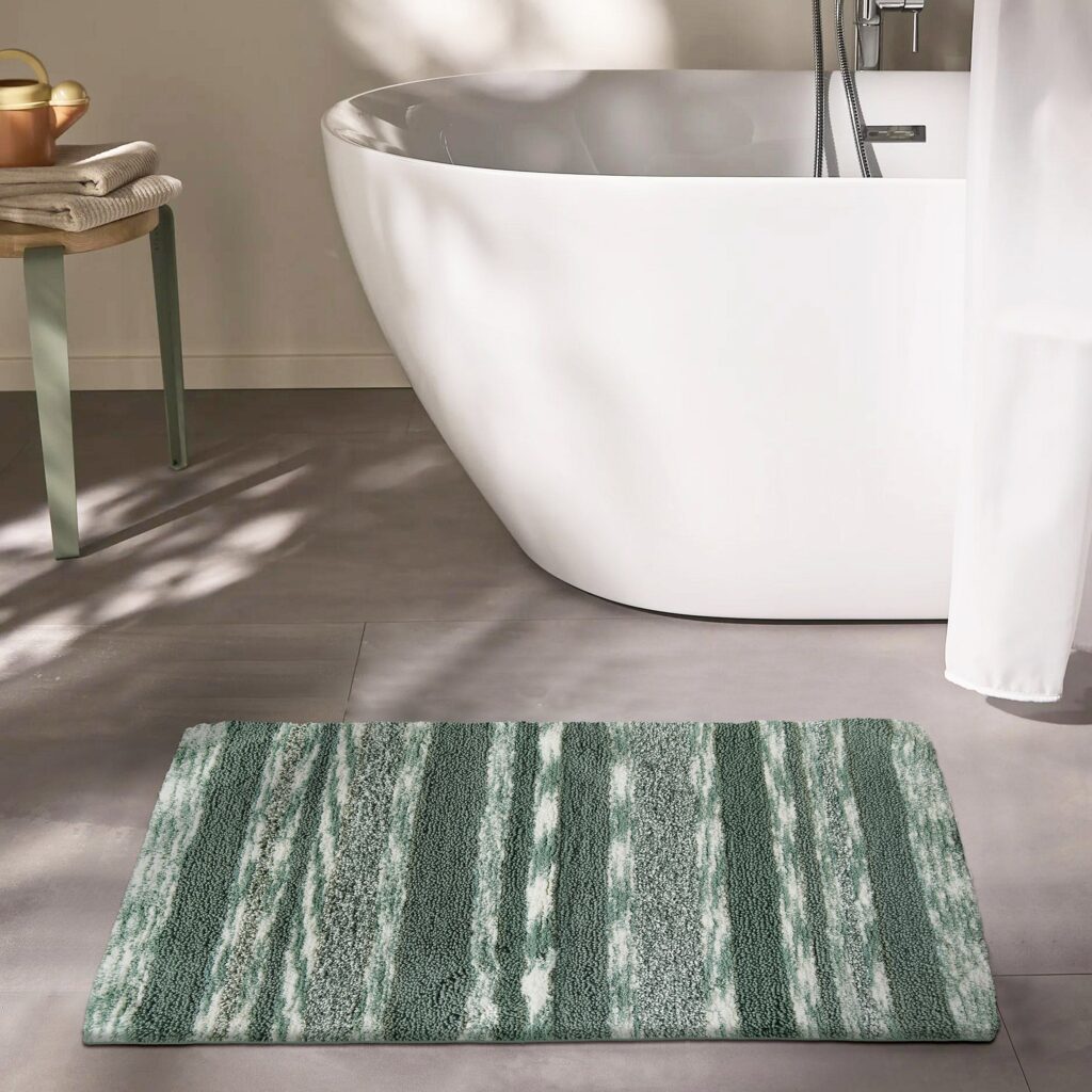 PI Bath Mat White/Gray