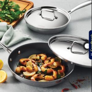 Tramontina 4-Piece Stainless Steel Fry Pan Set