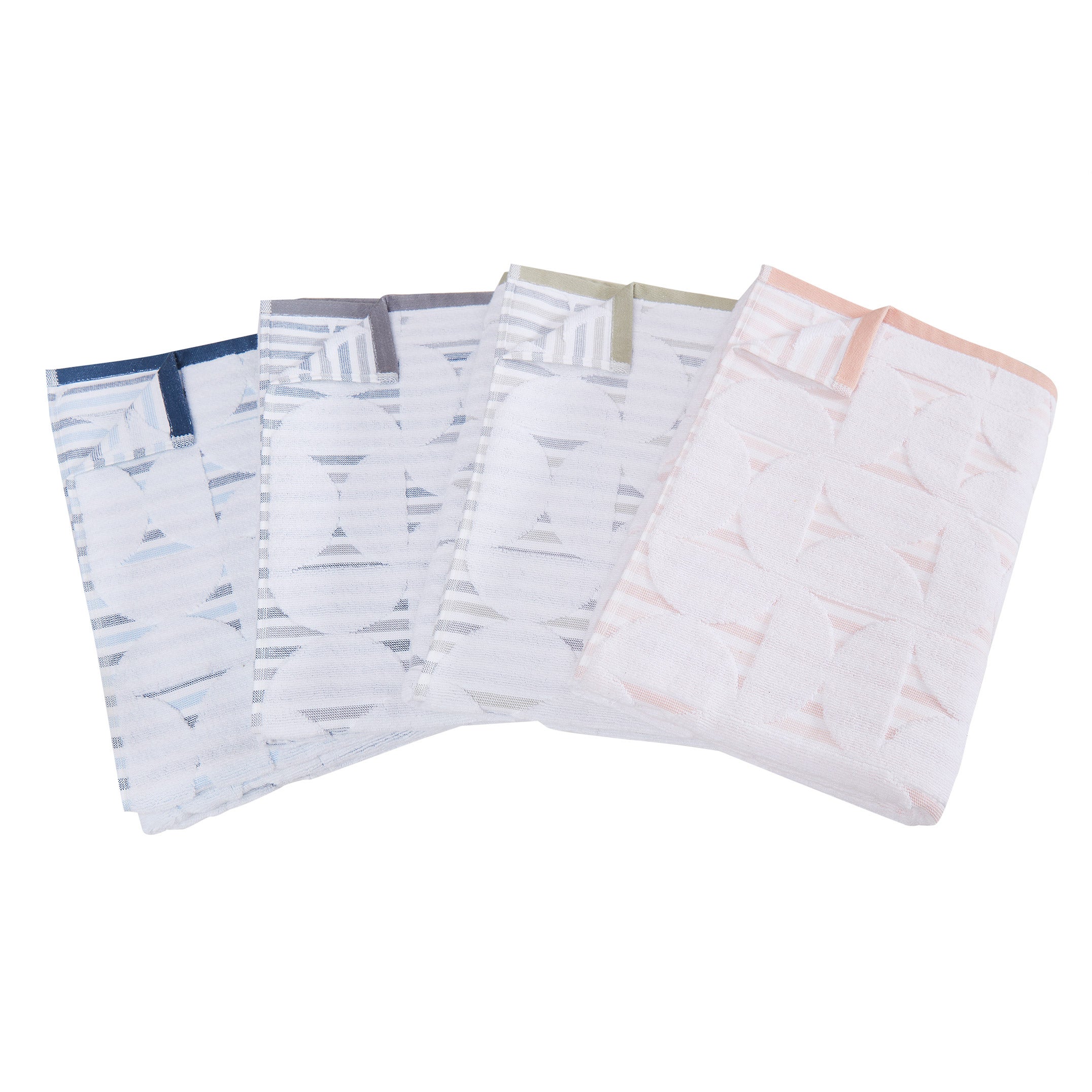 Wellbeing by Sunham 4pc Set Cotton Towels