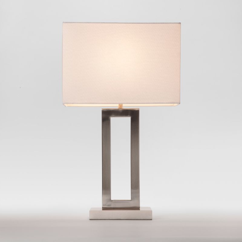 Weston Window Pane Table Lamp Silver