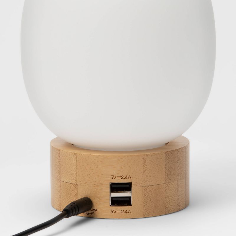 White Portable Cordless Table Light (Includes LED Light Bulb) - Threshold