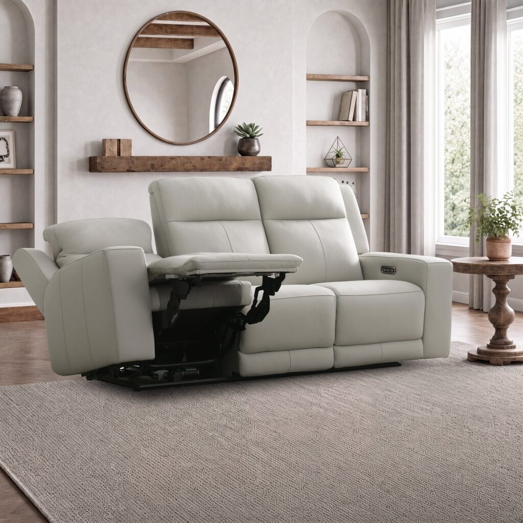 Wren Executive Leather Power Sofa